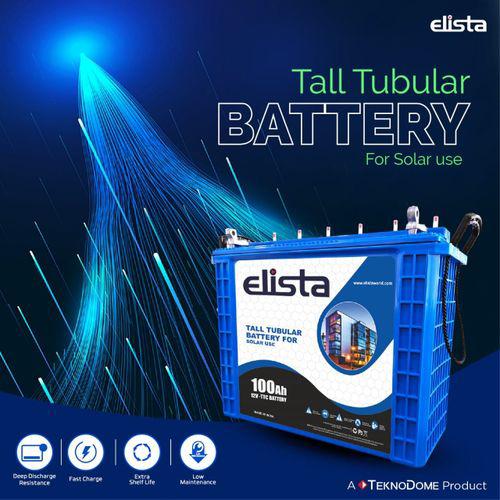 Elista 220Ah Tubular Battery - Power Solution Mall