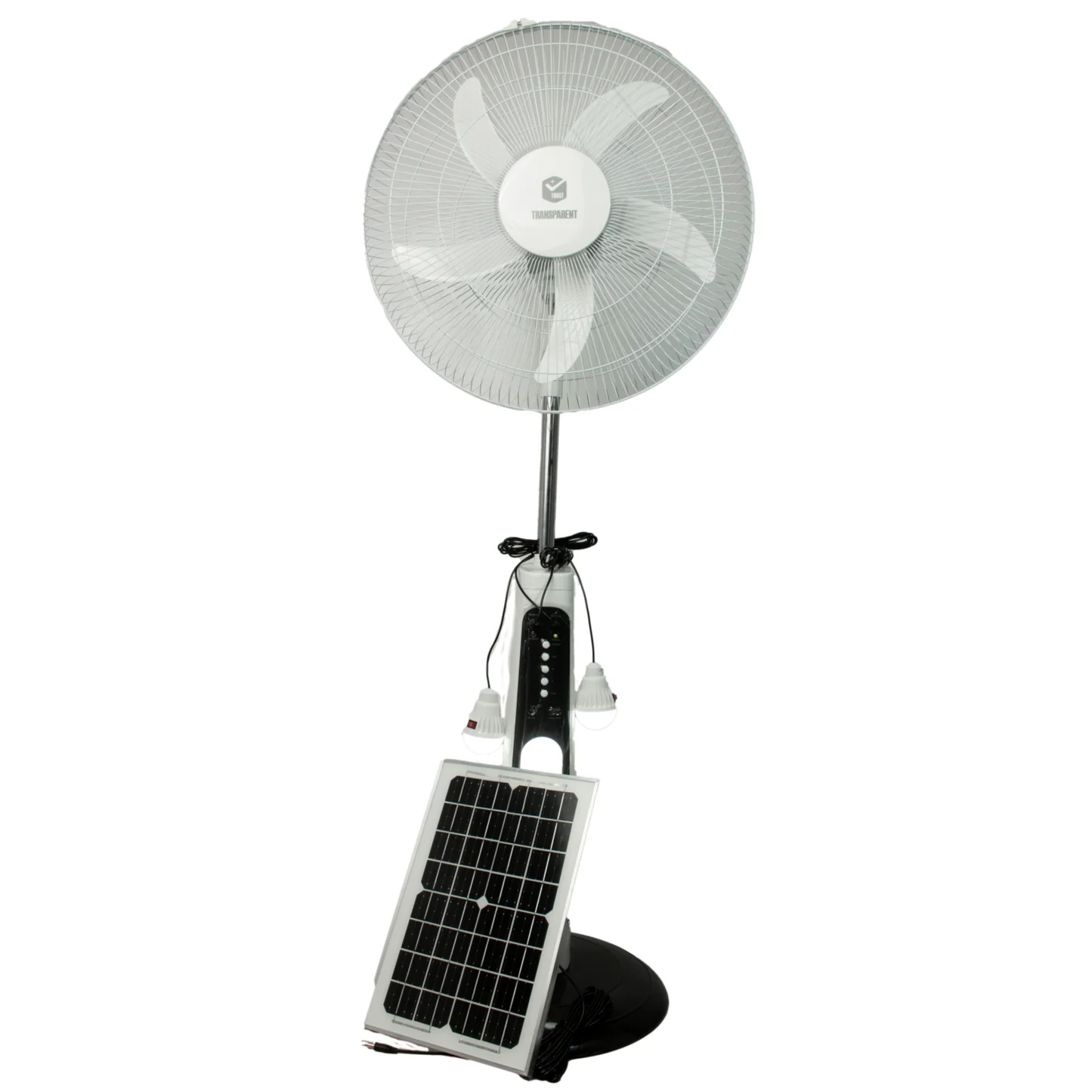 TRANSPARENT 16 Inches Solar Energy Fan