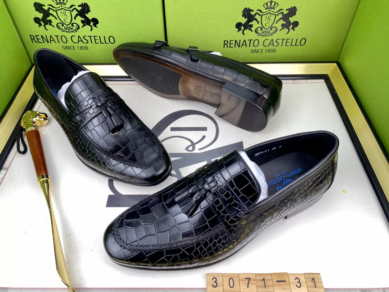 Renato Castello Black Shoes