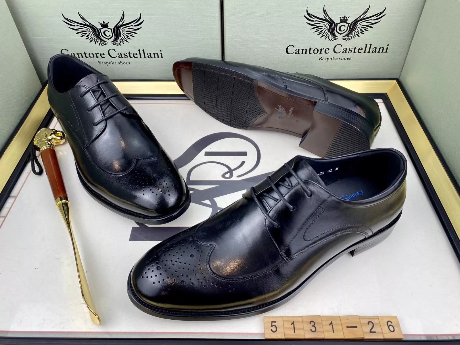 Cantore Castellani Shoe in Black