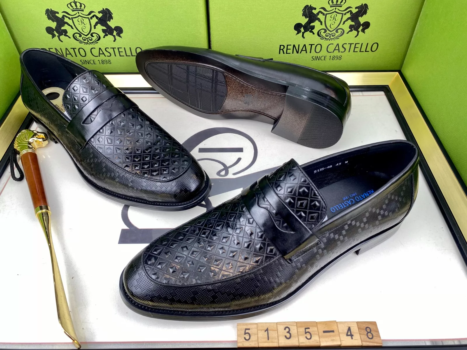 Renato Castello Black Shoes