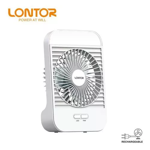 Lontor 5" Rechargeable Portable High Cool Table Fan- CTL-MF011-5
