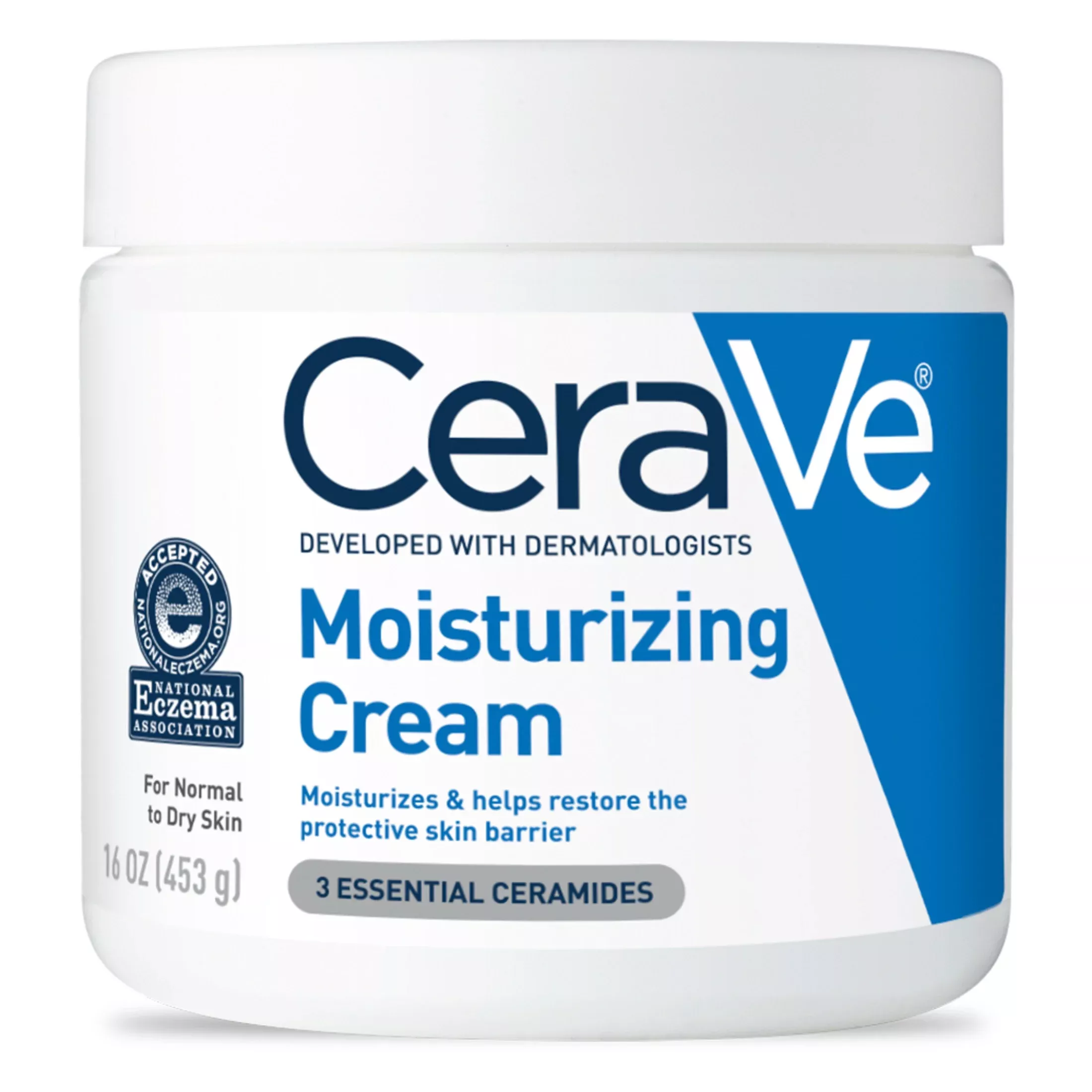 CeraVe Moisturizing Cream for Face and Body, 16oz | 24-Hour Hydration