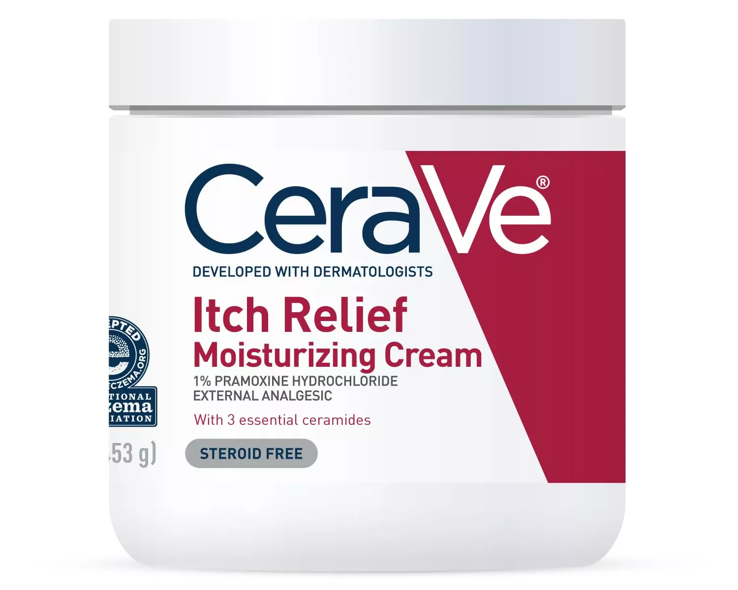 Cerave Itch Relief Moisturizing Cream, 16oz 453g