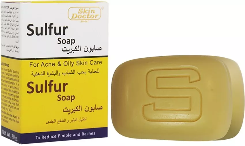 SKIN DOCTOR SULFUR SOAP FOR ACNE & OILY SKIN CARE  (80 g)