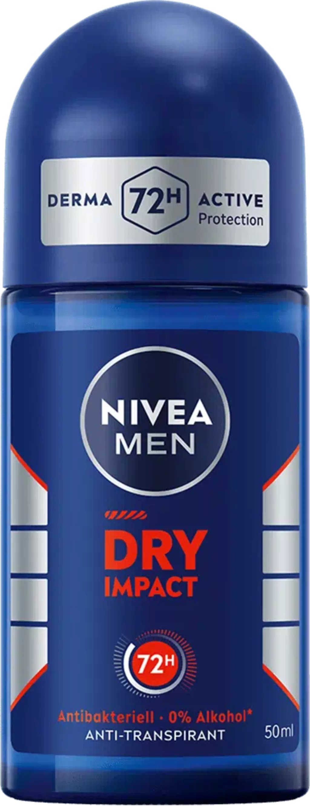 NIVEA MEN Dry Impact Roll-On Antiperspirant Deodorant, 50 ml