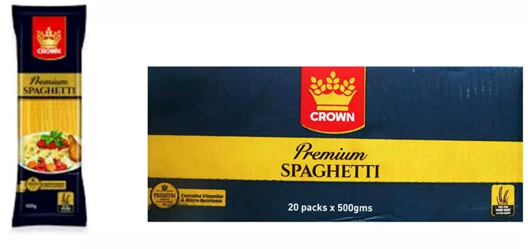 Crown Premium Pasta 500g x 20