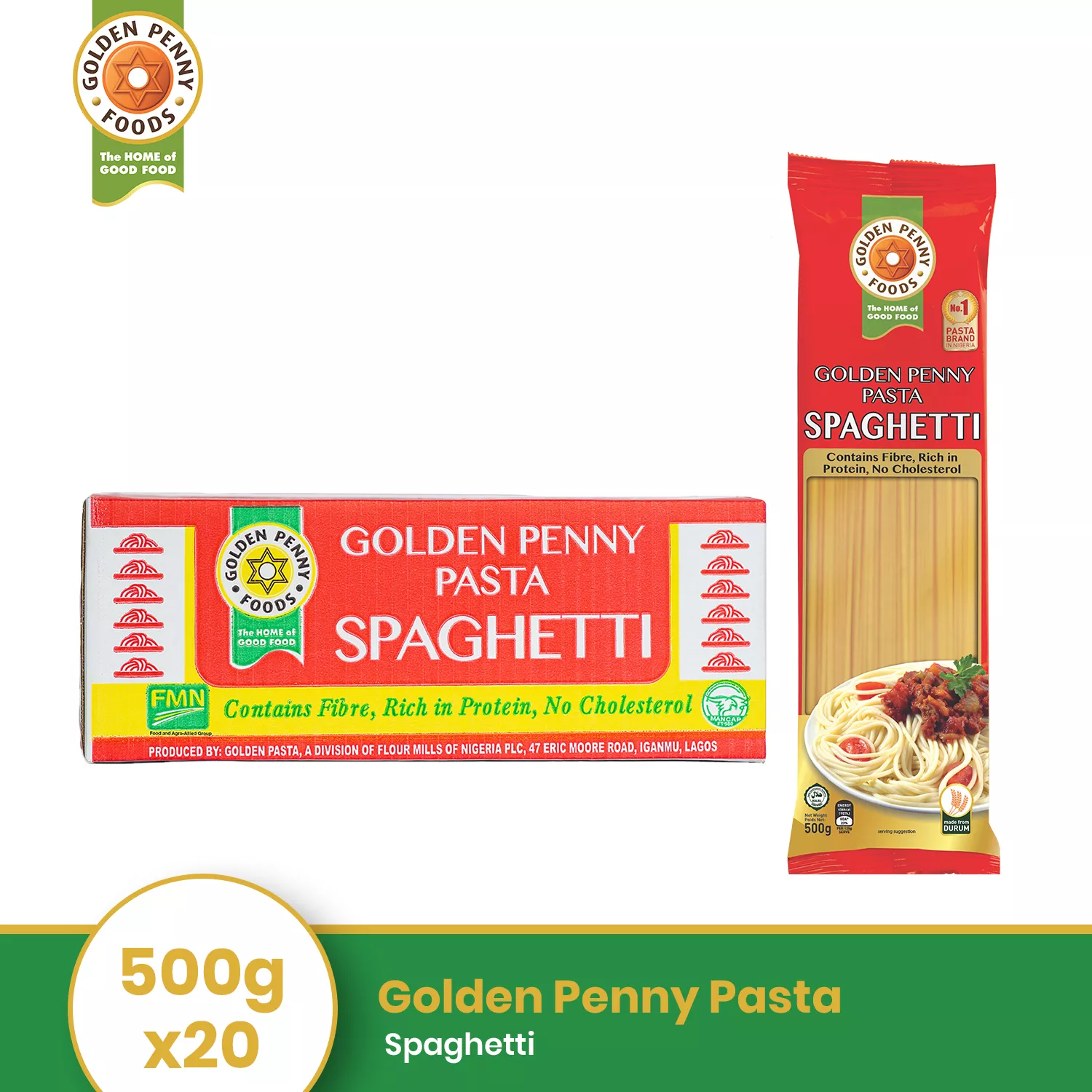 Golden Penny Spaghetti 500g x 20 pcs