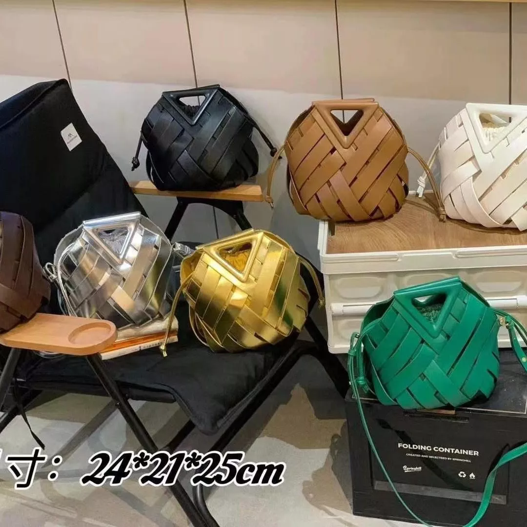 Woven Leather Handbag