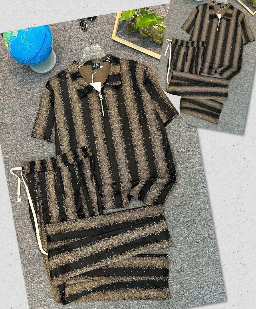 Men’s Two-Piece Polo Shirt & Trouser Set