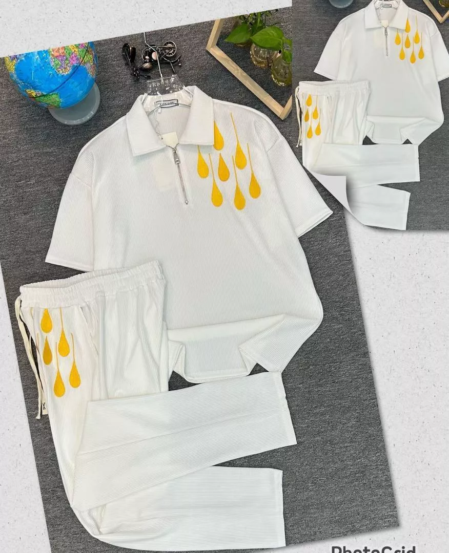 Men’s Two-Piece Polo Shirt & Trouser Set