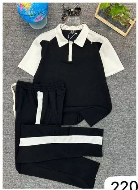 Men’s Two-Piece Polo Shirt & Trouser Set