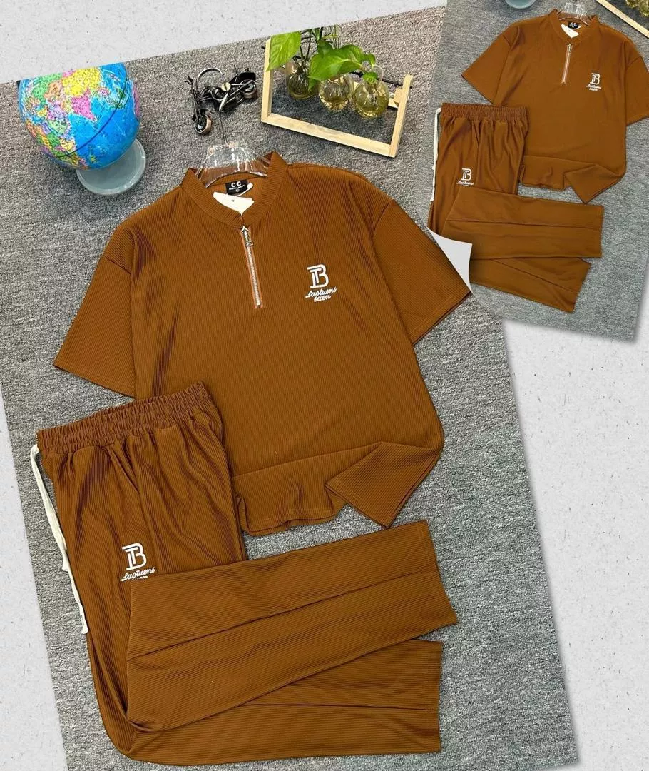 Men’s Two-Piece Polo Shirt & Trouser Set