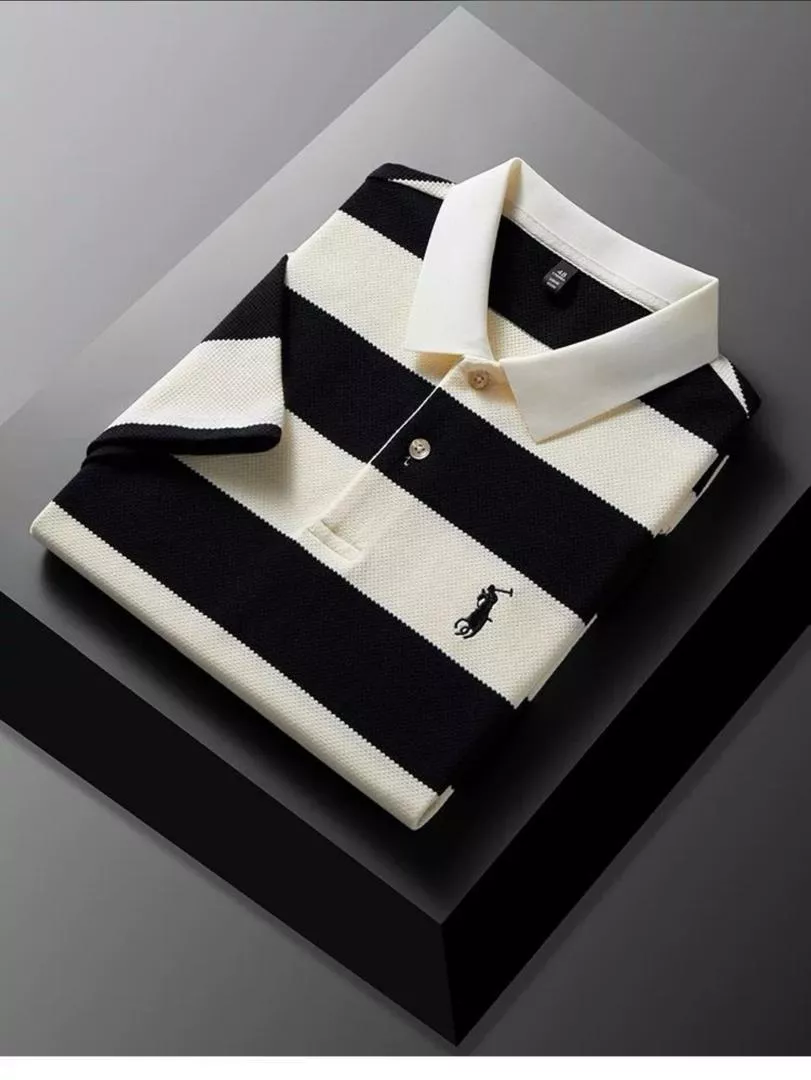 Classic Striped Polo
