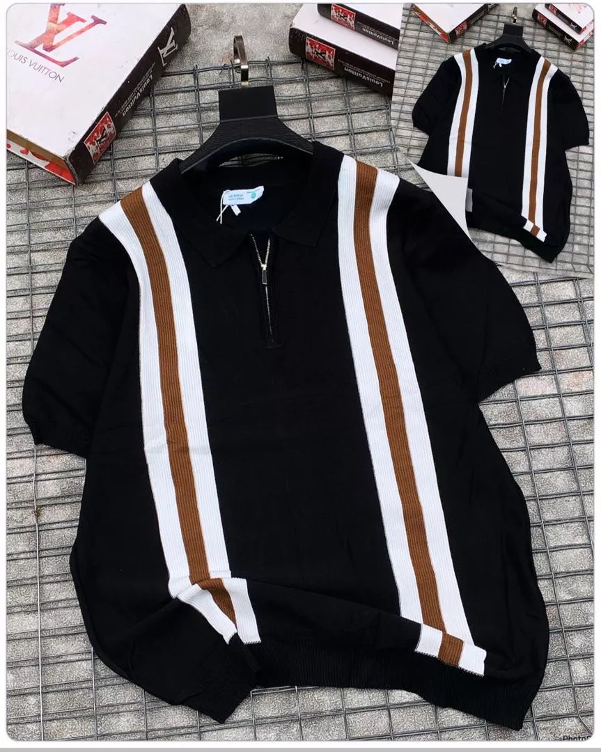Classic Striped Polo