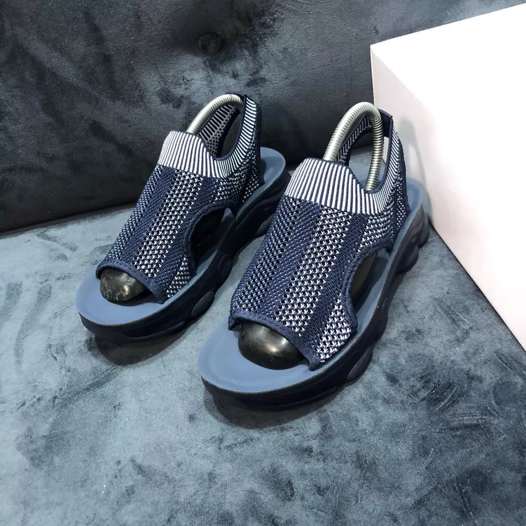 Blue Sports Sandals Women