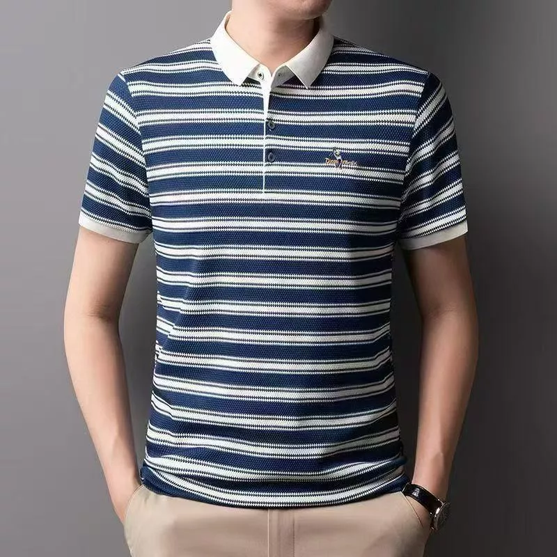Modern Striped Polo