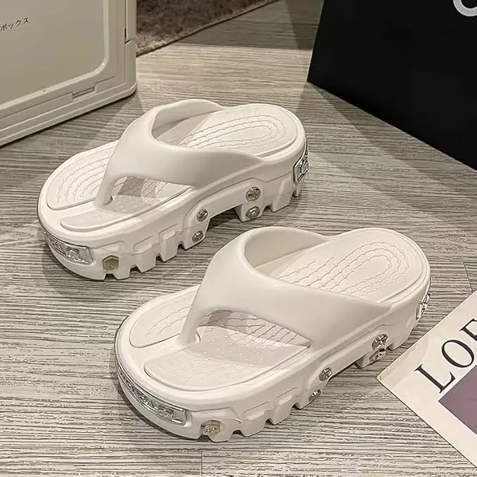 Women's Clogs Women's Flip Flops Punk Casual Thick-Soled Sandals