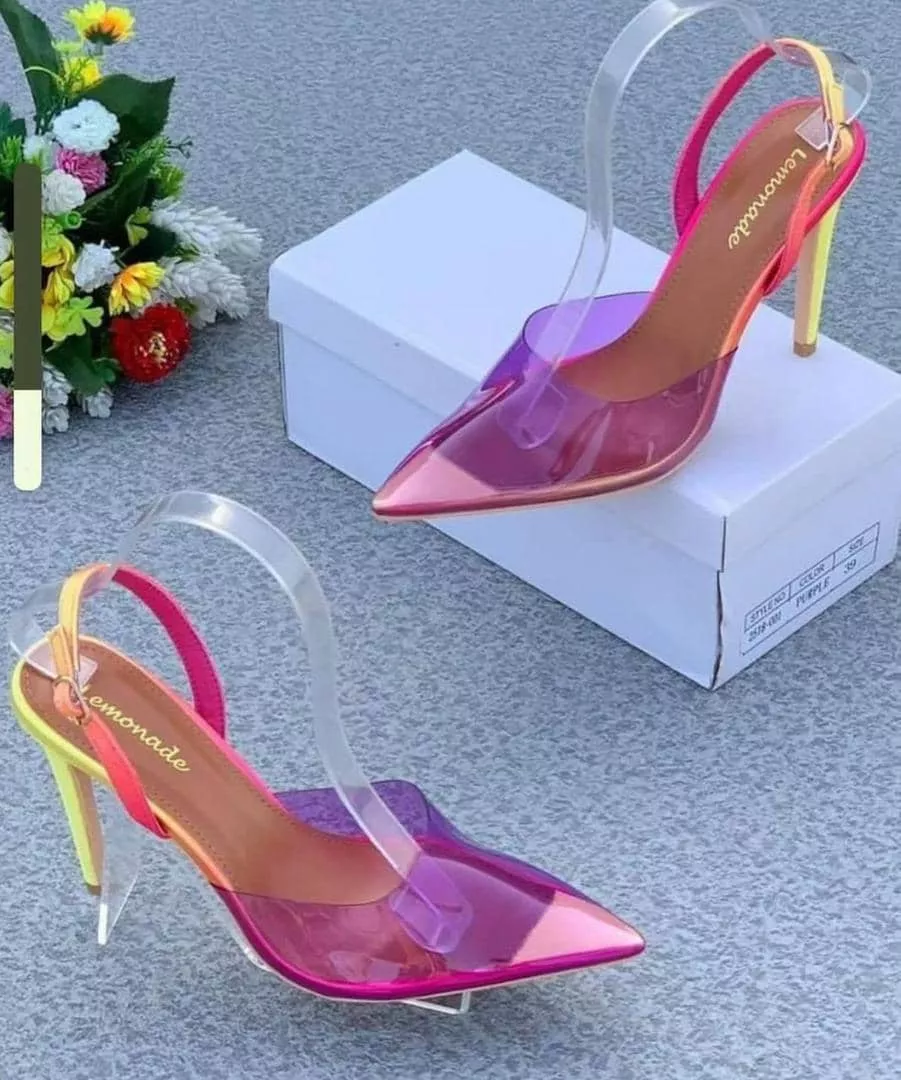 Lemonade PVC Pointed Toe Heels