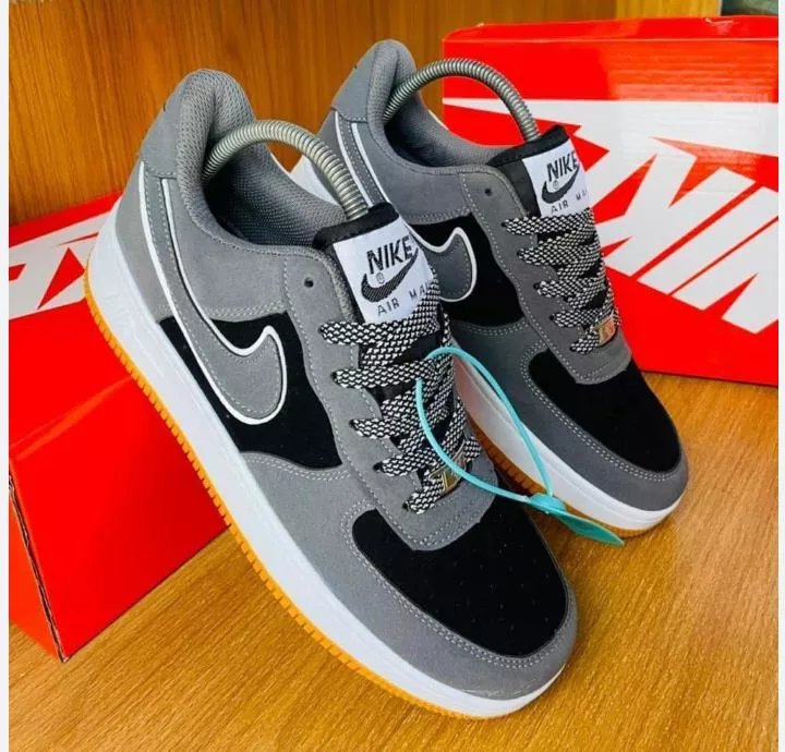 Nike Air Force 1 Low Suede – Grey/Black