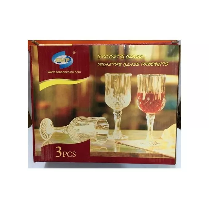 3Pcs Exquisite Glass Cups