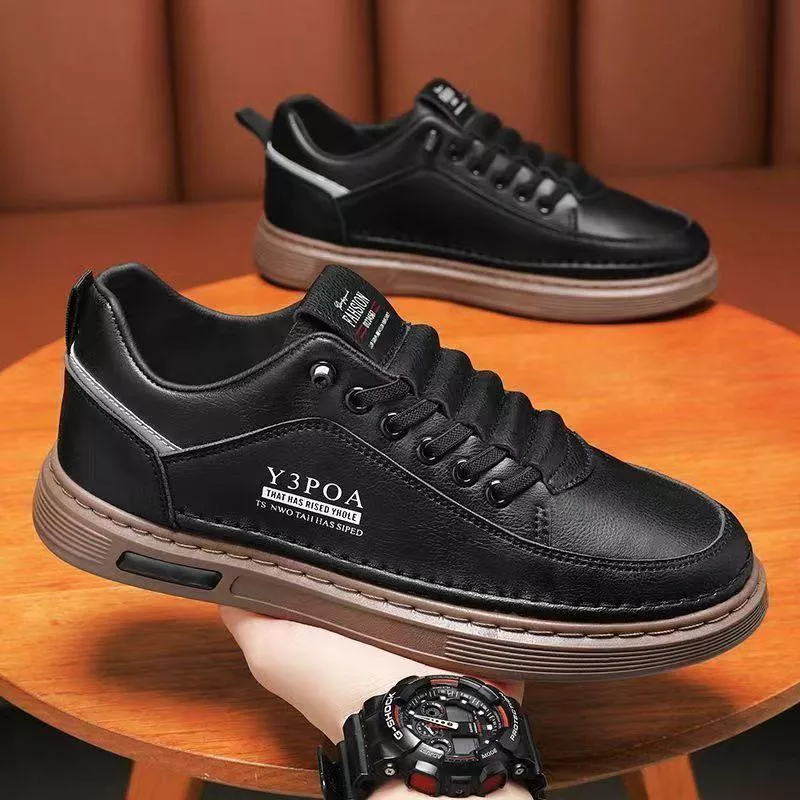 Y3QPA Breathable Men Black Sneakers