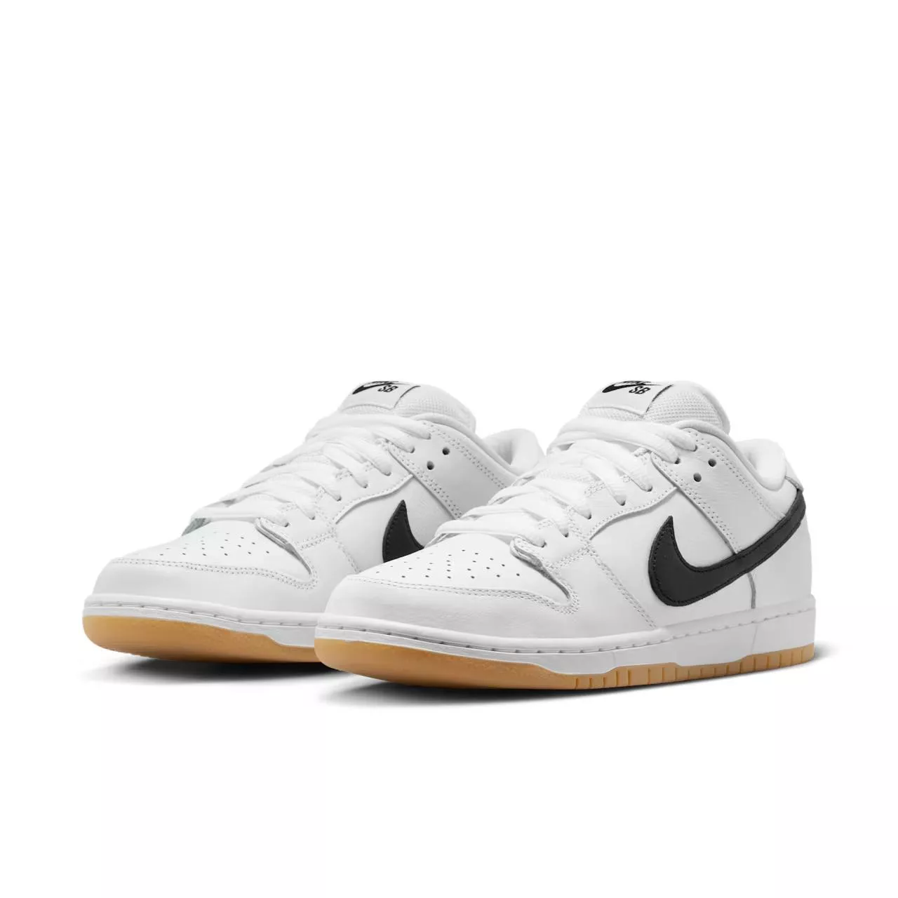 Nike SB Dunk Low White and Gum Light Brown
