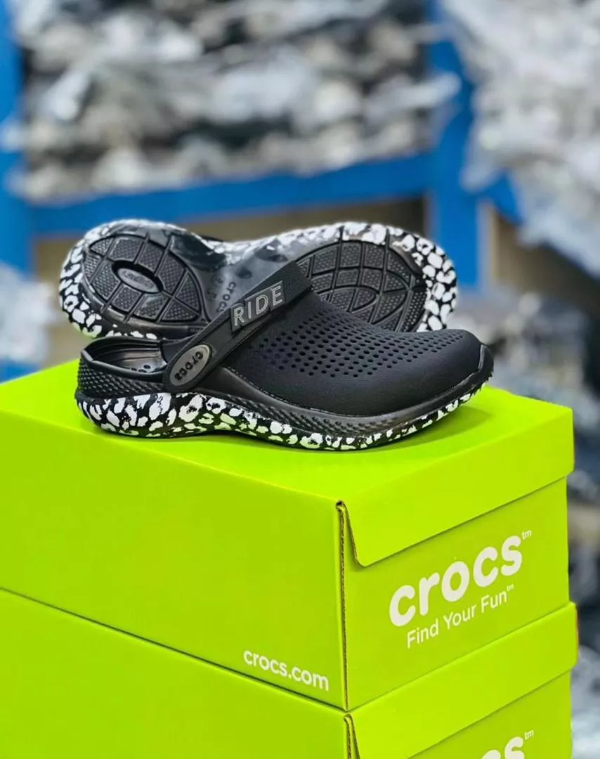 Lite-Ride Crocs Black (With Box)