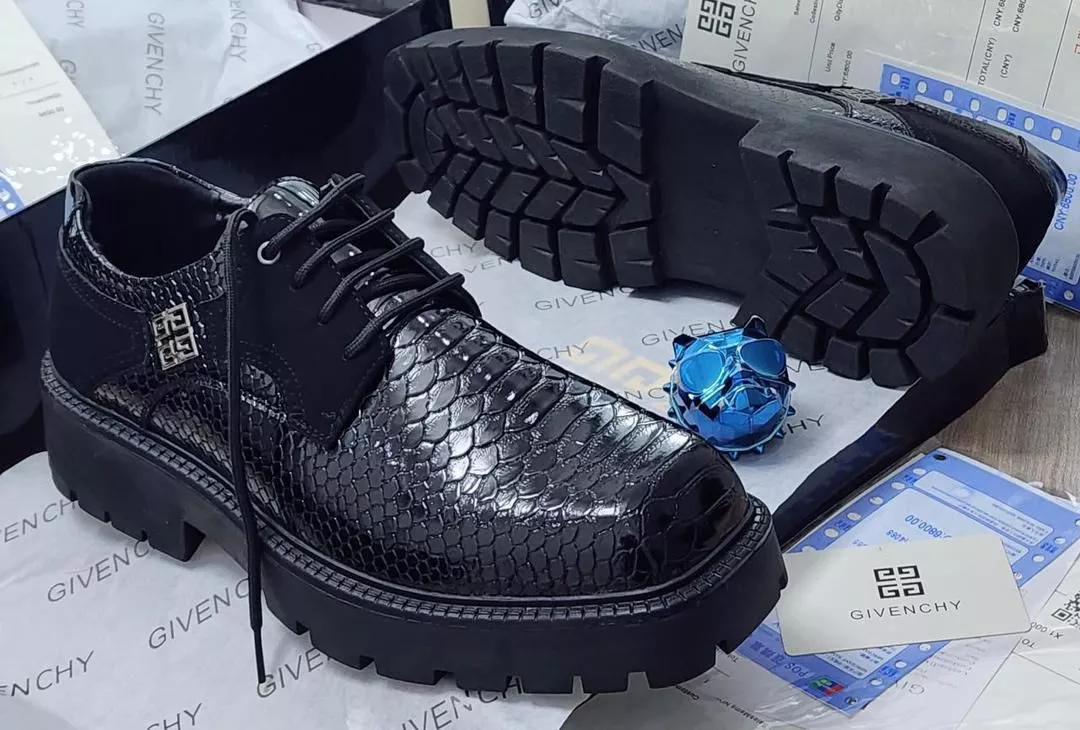 Givenchy Black Chunky Leather Shoes