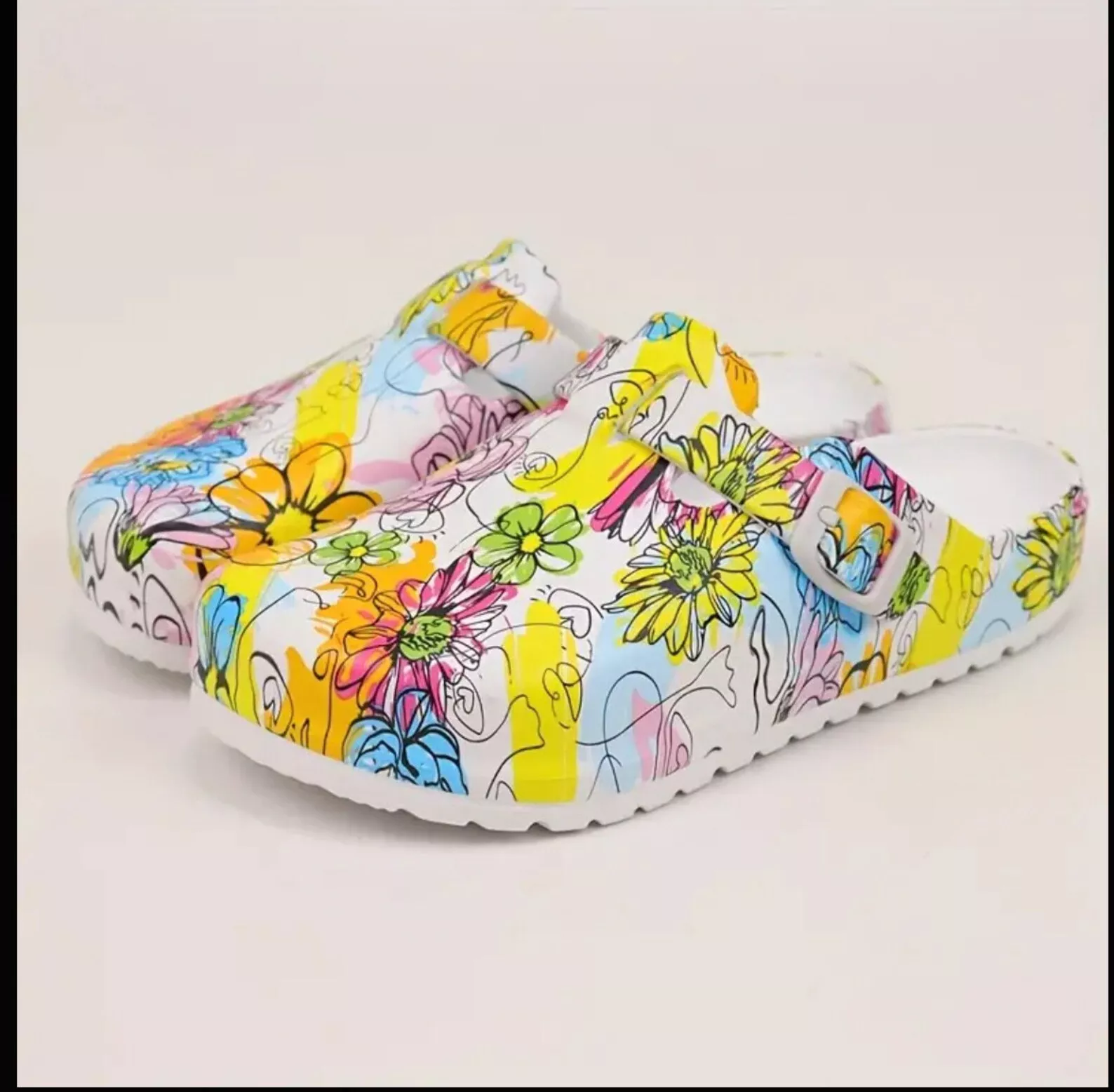 Women’s Coloful Floral Prints Comfortable Clogs