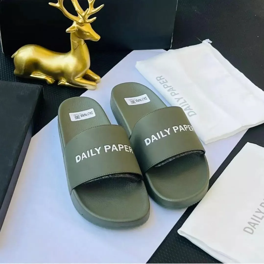 Daily Paper Reslider Logo Slide Sandals
