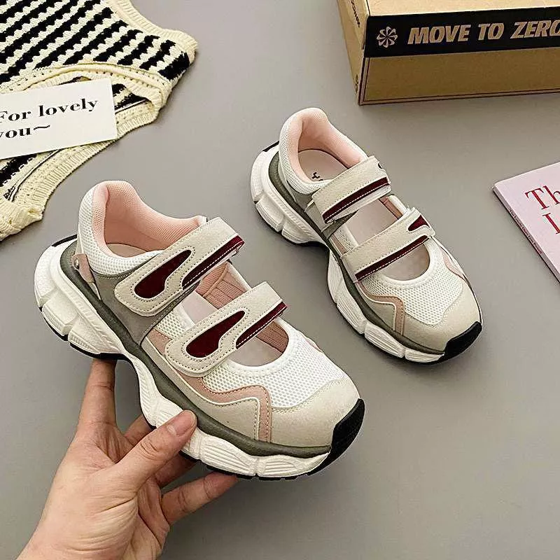 Velcro Strap Chunky Mesh Sneakers