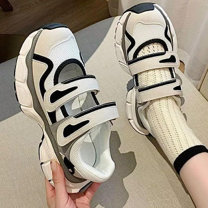 Velcro Strap Chunky Mesh Sneakers