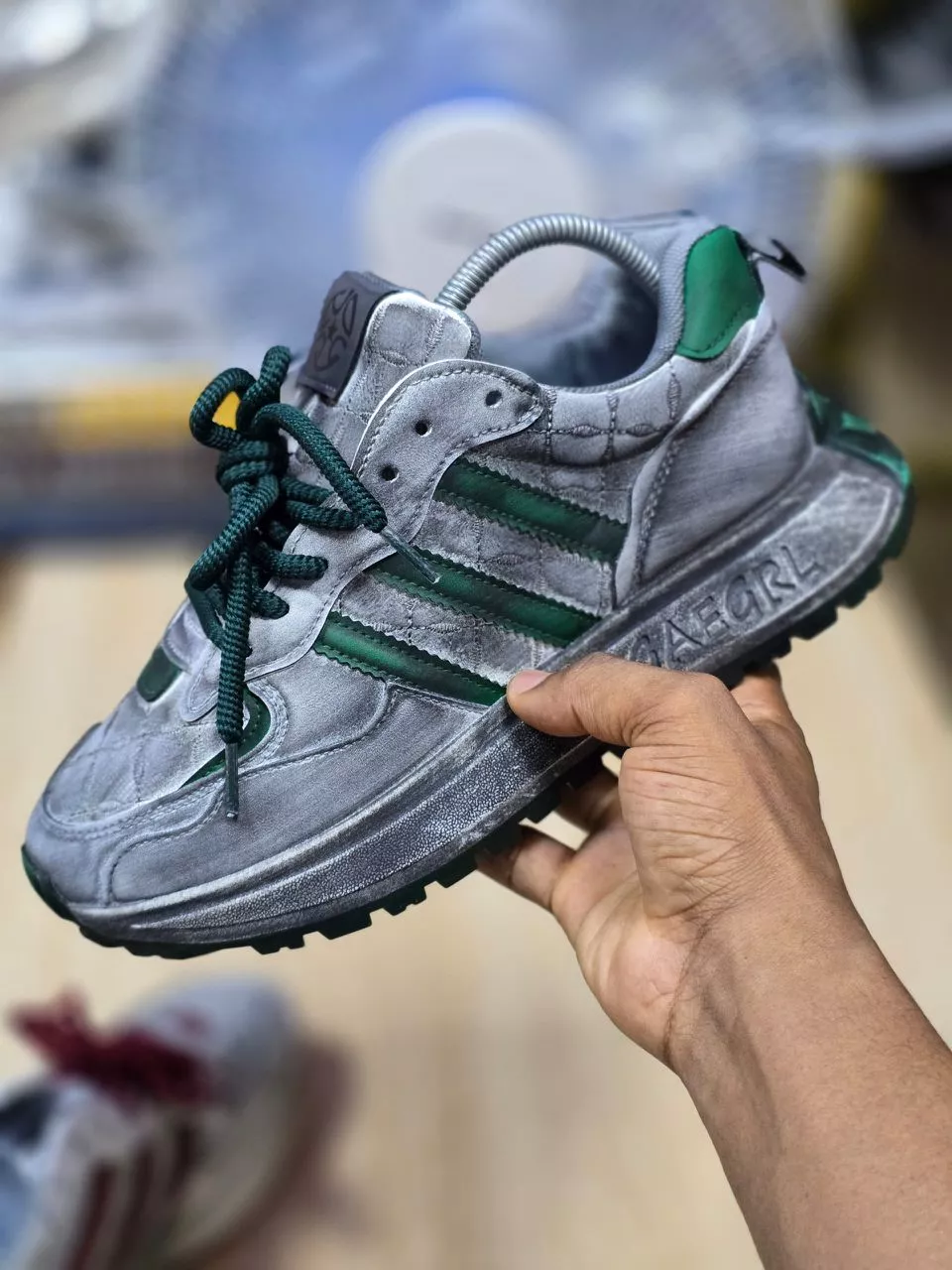 GAEGRL Sneakers Grey & Green