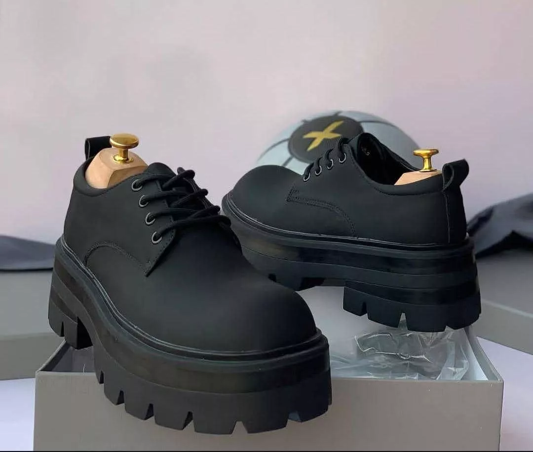 Chunky Platform Derby Shoes