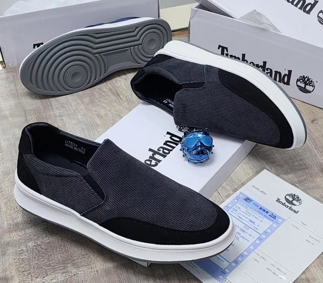 Timberland Dark Gray Slip-On Sneakers