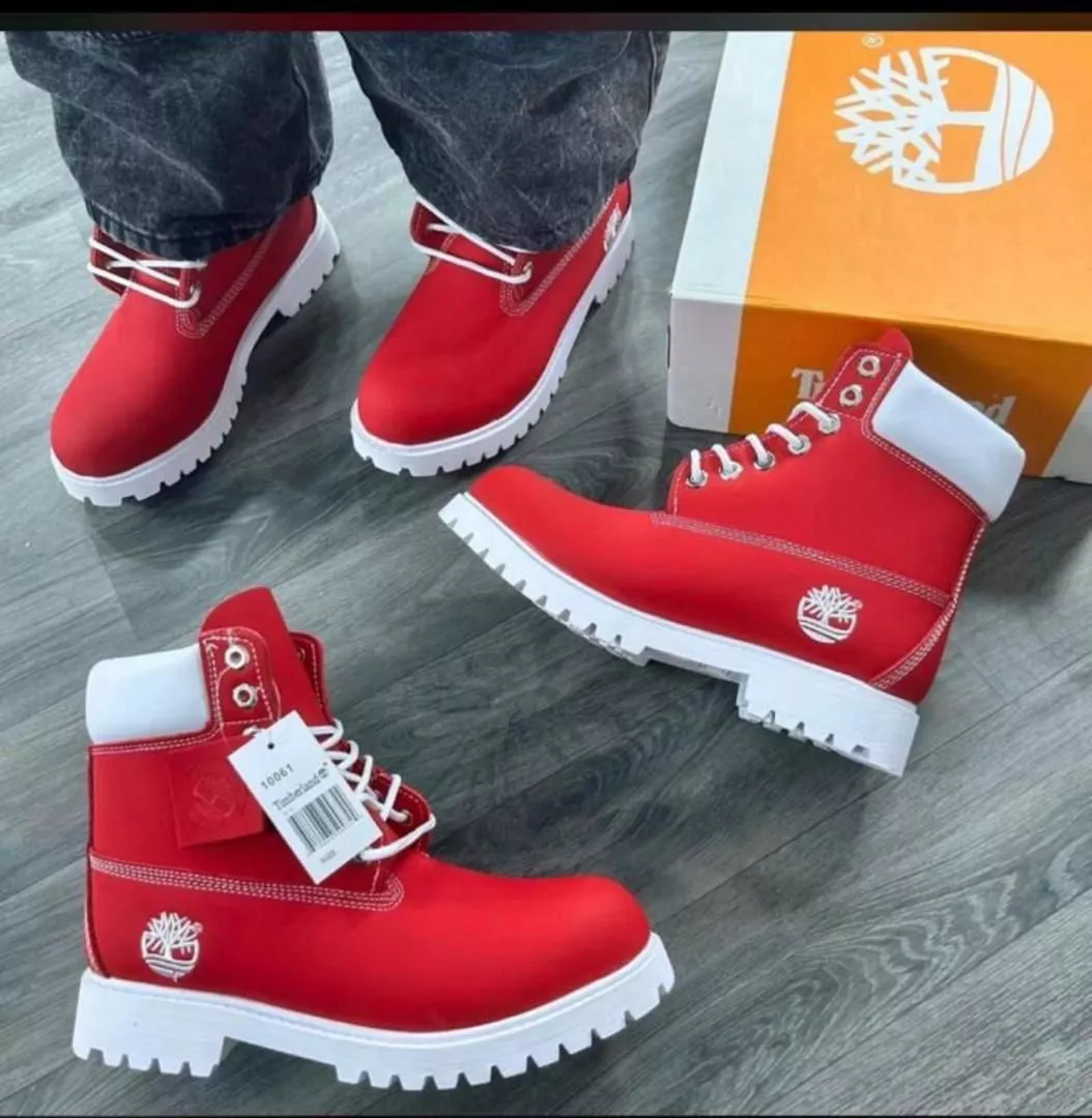 Timberland Red Leather Boots