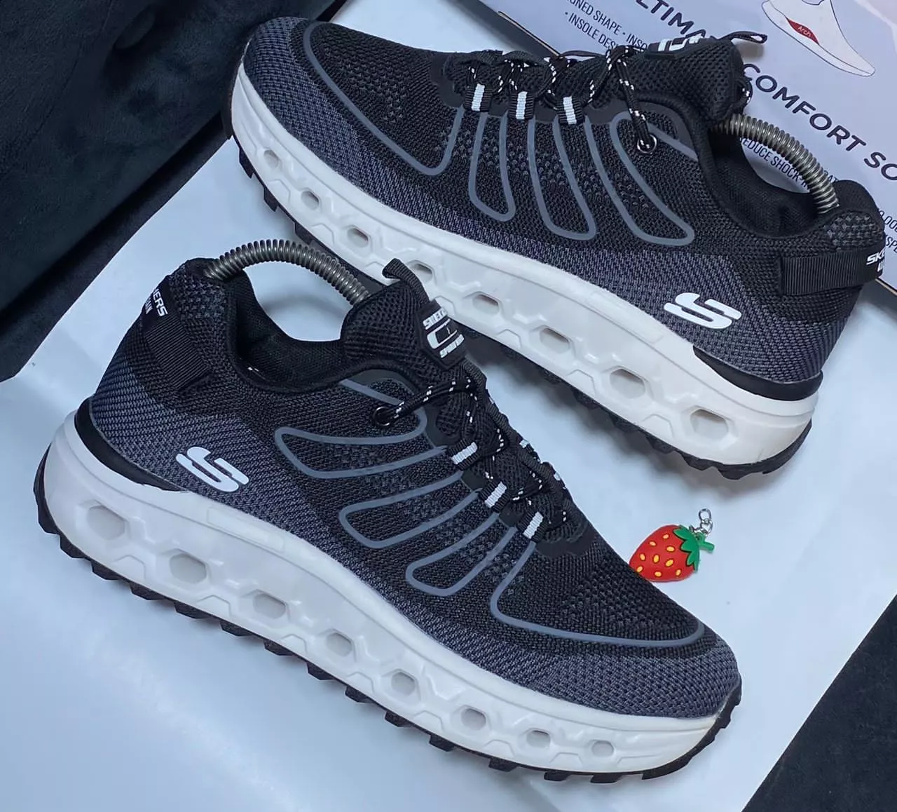 Skechers Glide Step Men's Shoes 237539-BKGY