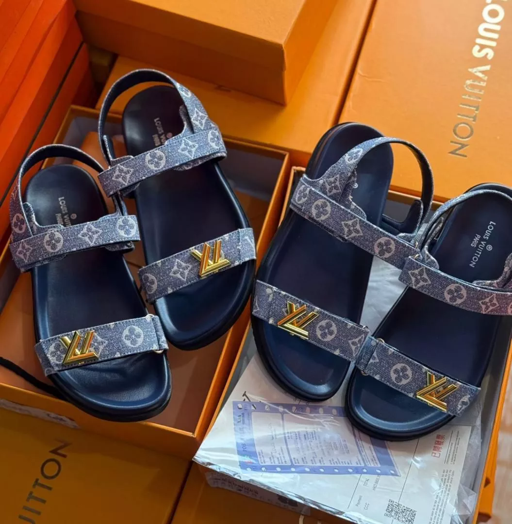 Louis Vuitton LV Sunset Flat Comfort Sandals – Denim Blue