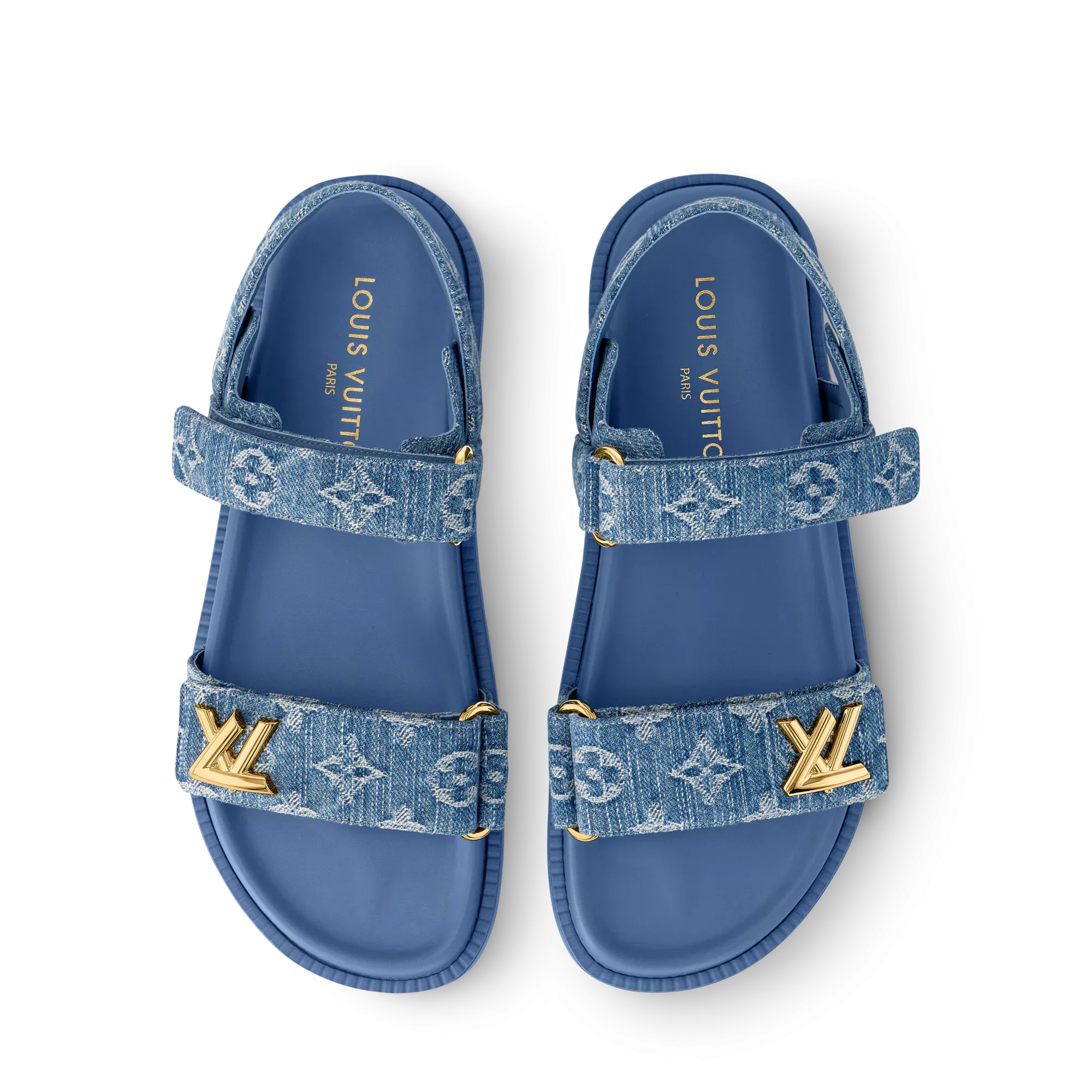 Louis Vuitton LV Sunset Flat Comfort Sandals – Denim Blue