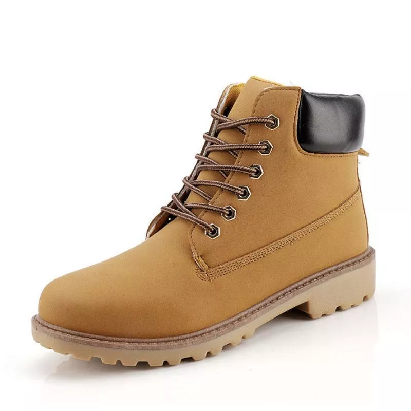 Autumn and Winter Ankle Boots Brown