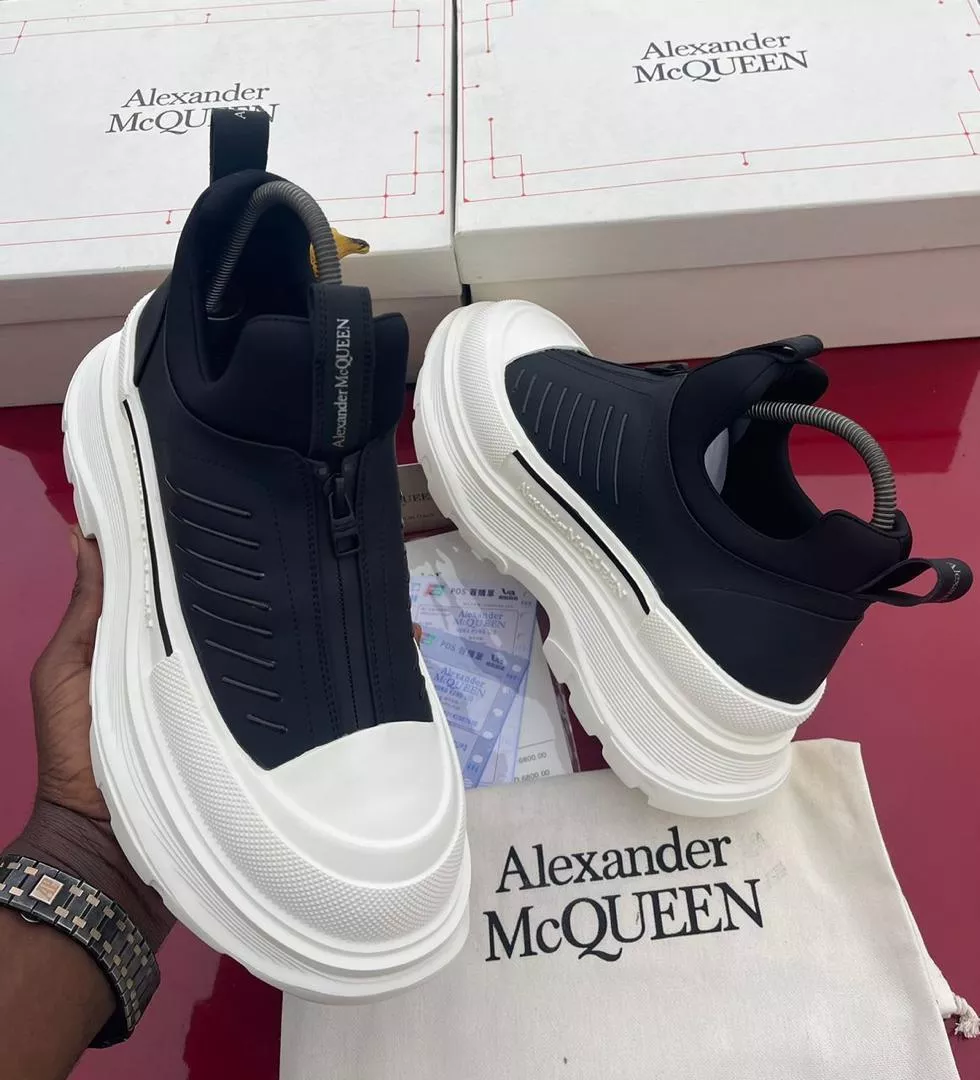 Alexander McQueen Men's Tread Slick Zip Sneakers