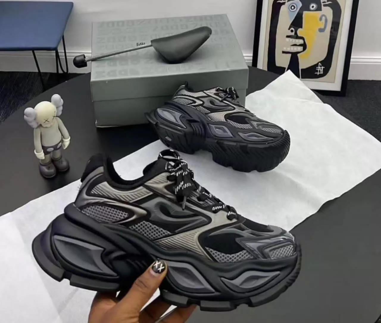 OGR Gaze Cosmic Black Sneakers