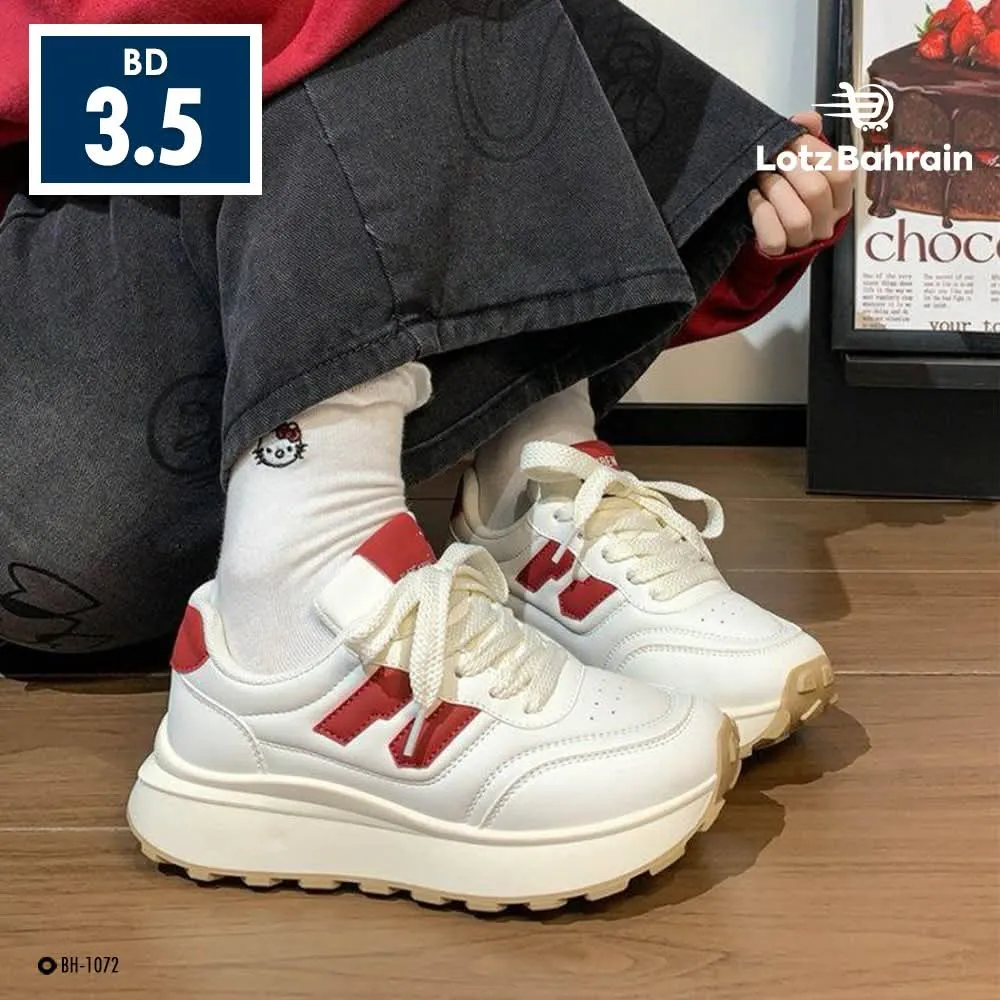 Women's Chunky Sneakers White/Red