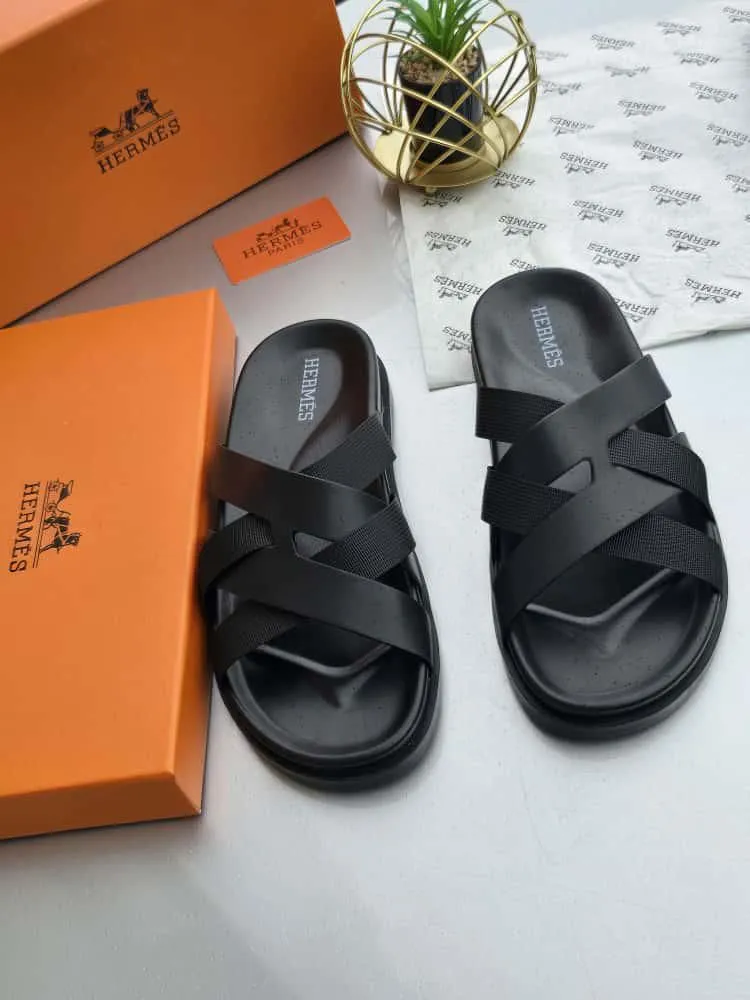 Hermès Kazimir Sandal – Black (Noir)