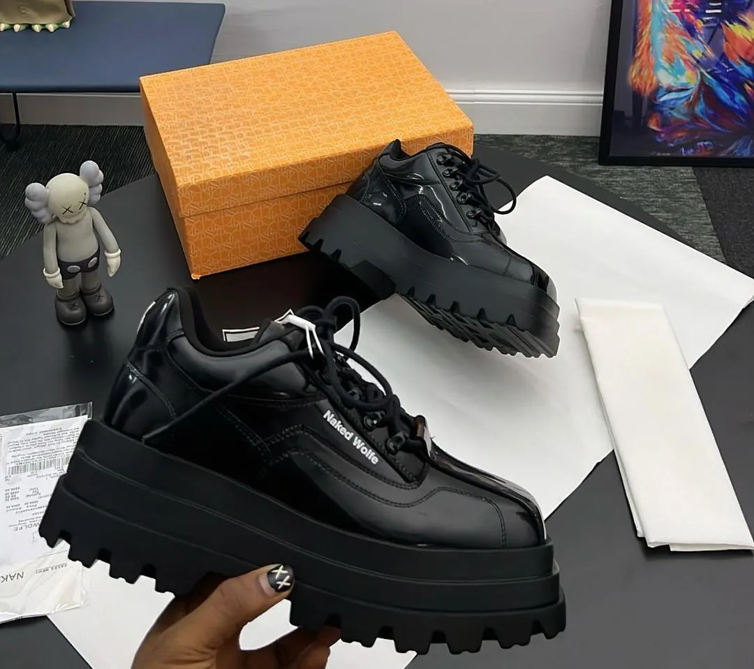 Naked Wolfe Platform Shoes (Black)