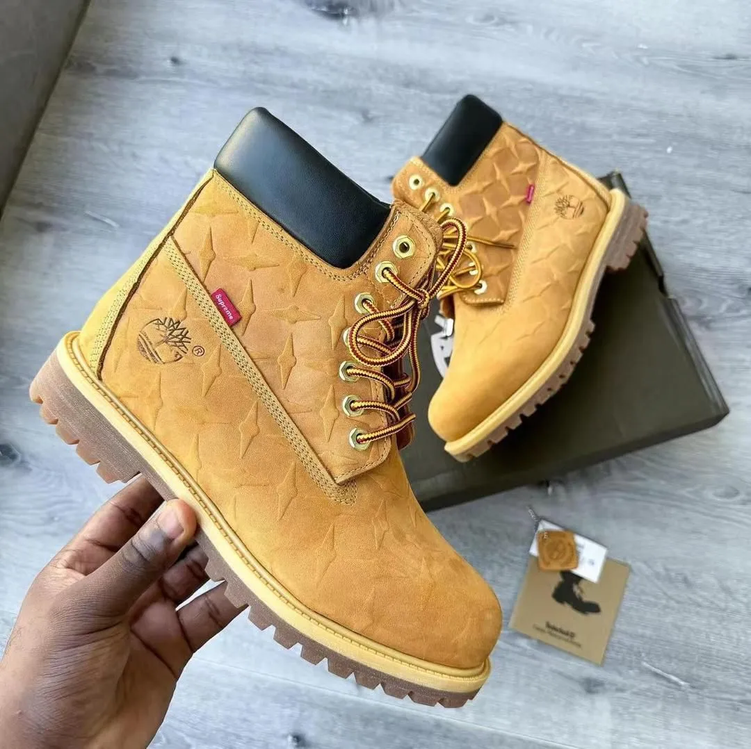 Timberland 6" Premium Waterproof Boot x Supreme Diamond Plate