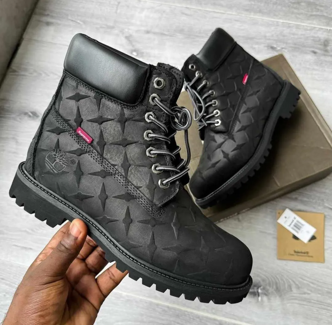 Timberland 6" Premium Waterproof Boot x Supreme Embossed Diamond Plate