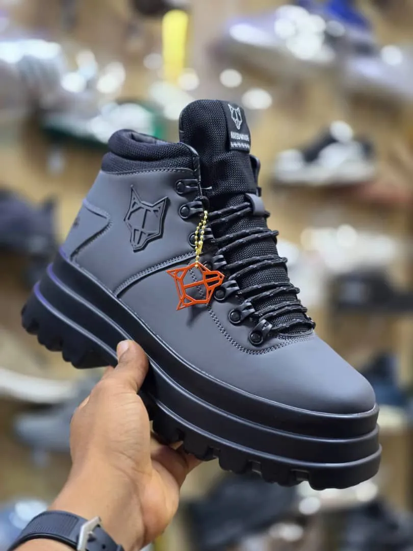 Naked Wolfe Sesigner High-Sole Shoes Grey