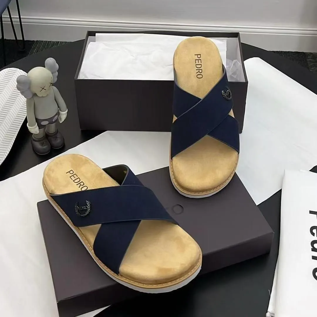 Pedro Men’s Cross-Strap Sandals